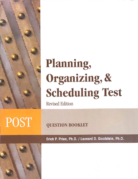 Planning ,Organizing and Scheduling Test (POST)